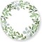 50Pcs Greenery Paper Place Mats Watercolor Eucalyptus Leaves Disposable Placemat 13 Inch Round Spring Decorative Paper Table Mats for Dinner Table Setting